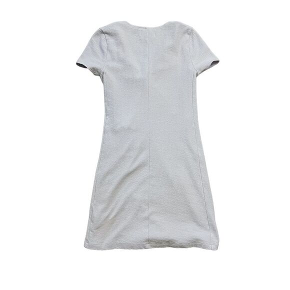 Texture and Thread Short Sleeve Side Tie Dress - Picture 7 of 11